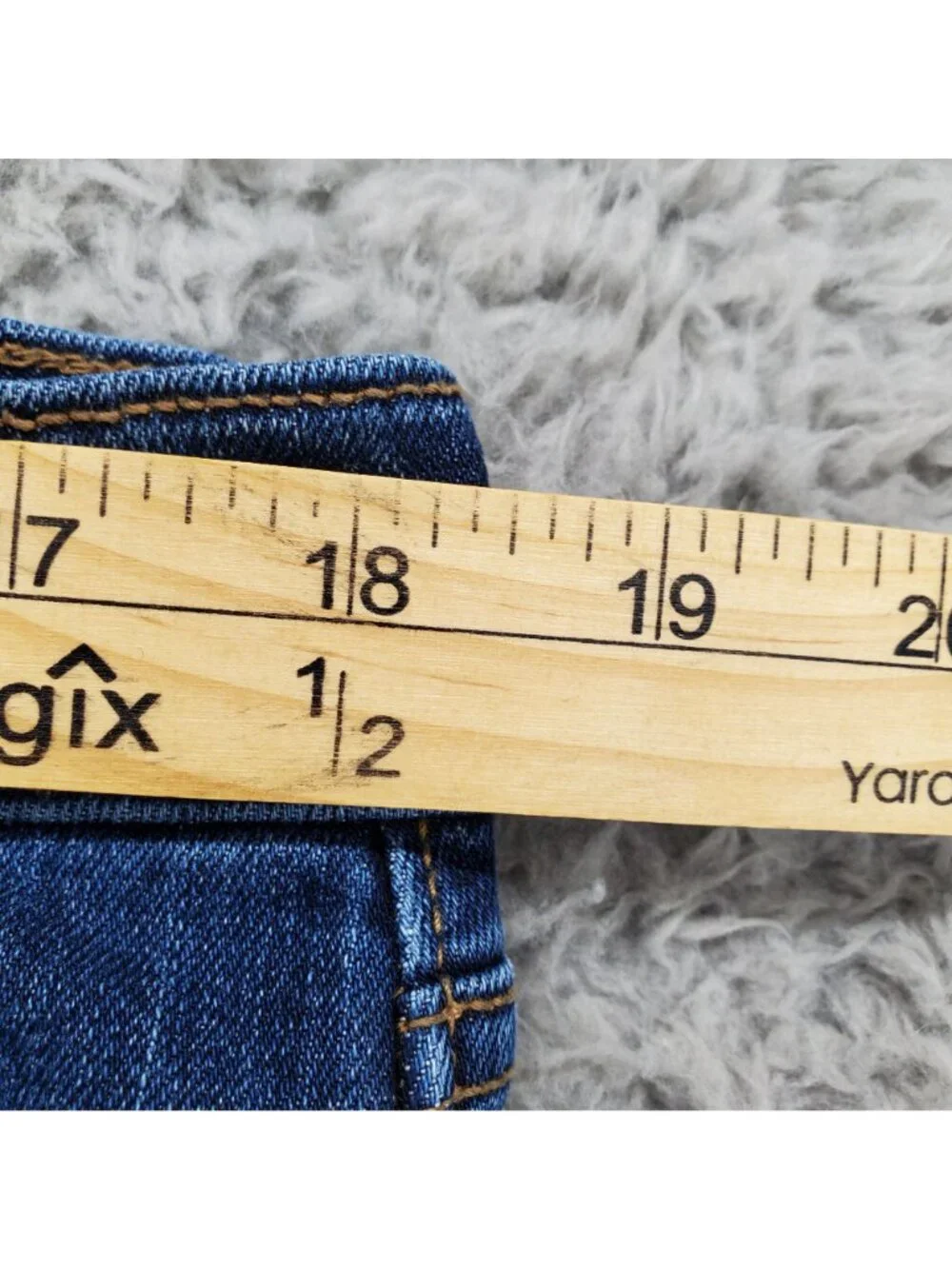 Old Navy Jeans Womens 16 Short Blue Curvy Straight Mid-Rise Stretch